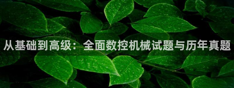 天辰娱乐appxi：从基础到高级：全面数控机械试题与历年真题